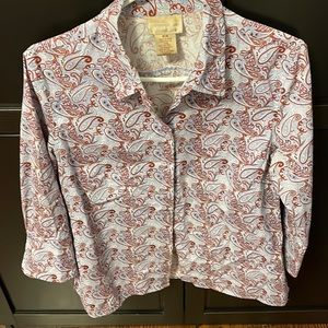 Vintage new Cotton Ginny 3/4 sleeve blouse. Size M